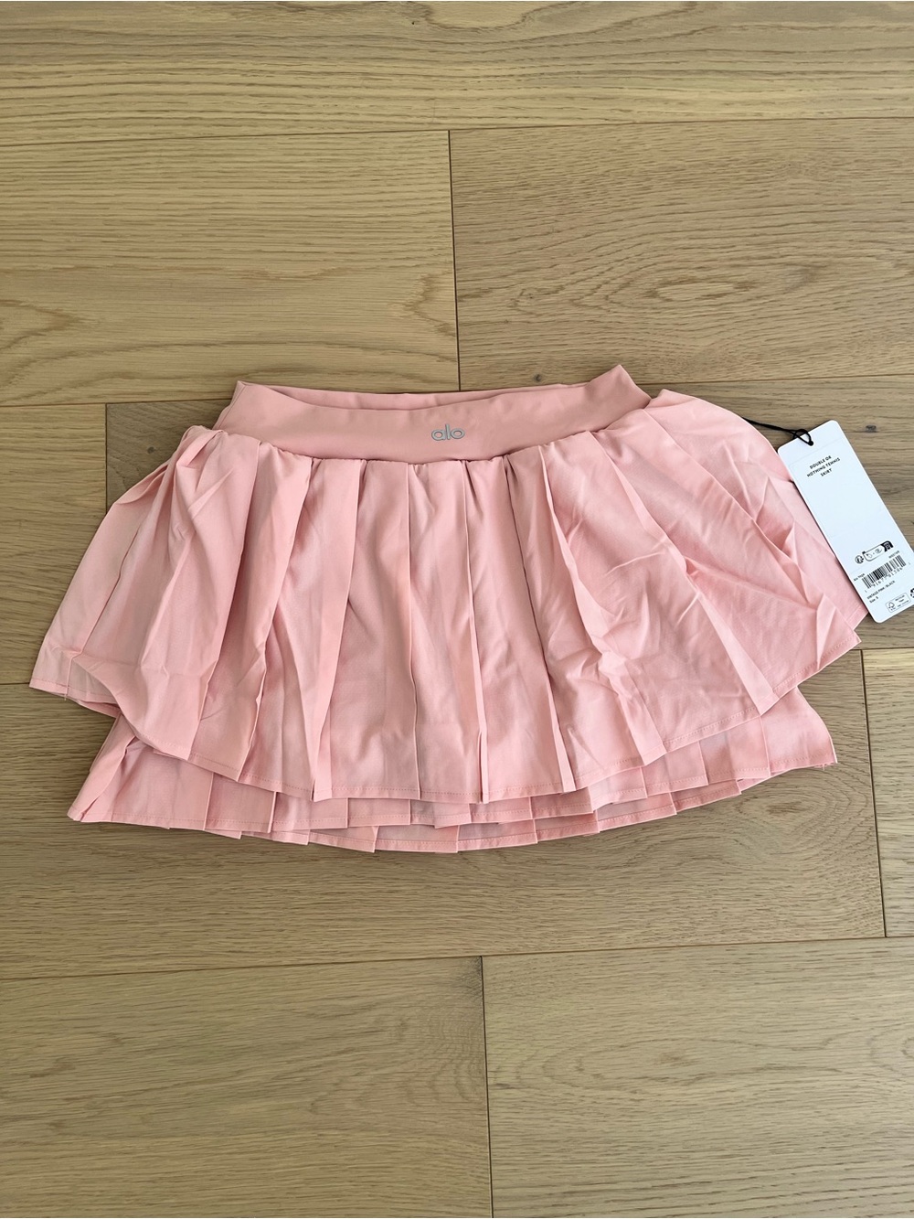 Alo Yoga Double Or Nothing Tennis Skirt Pink